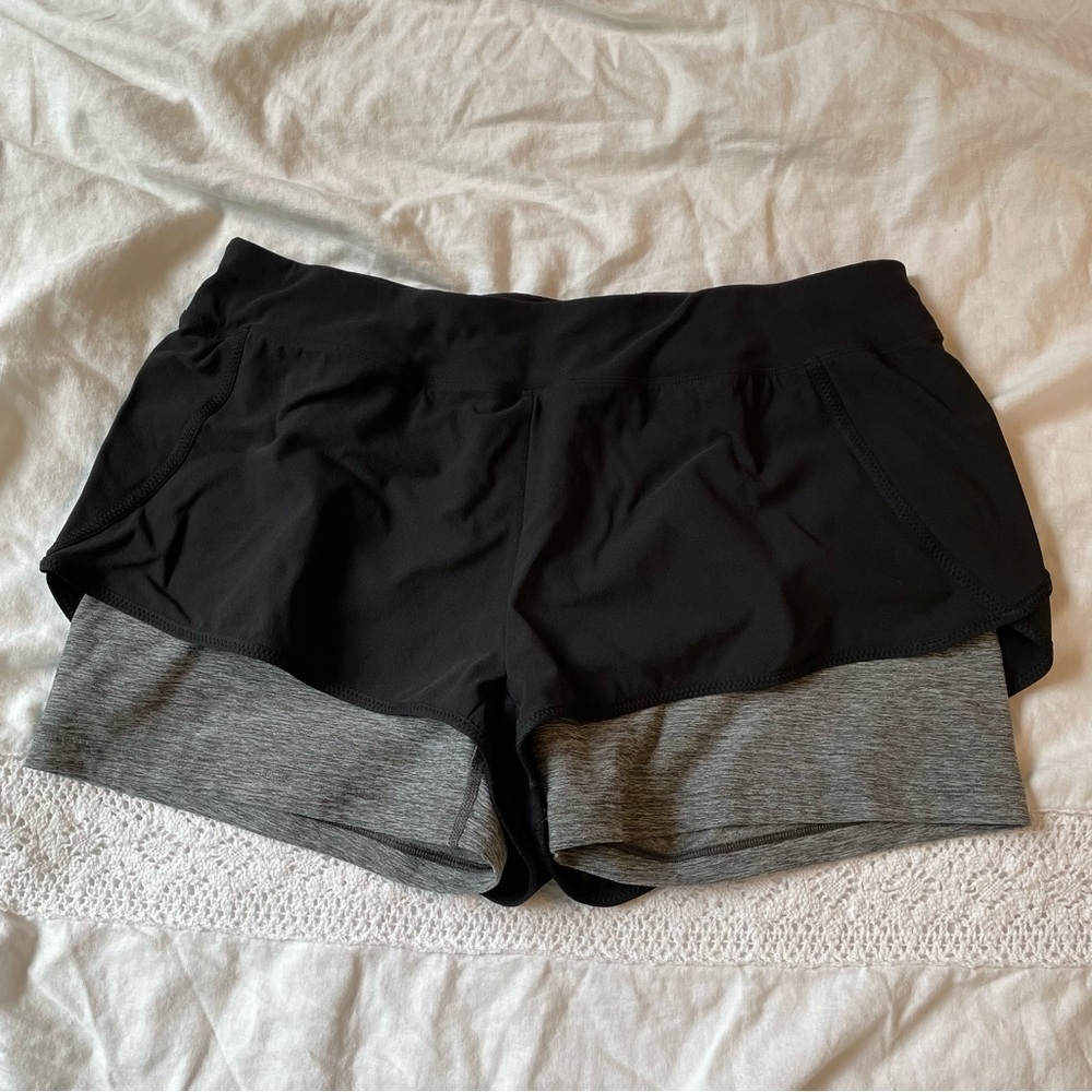 The North Face XL Dynamix Stretch Flashdry shorts black double layer
